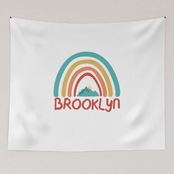 Item preview, Brooklyn Retro Vintage Rainbow - Brooklyn New York Mountain Souvenir - Gift - Hometown - Hiking - Nature designed and sold by HappyTees Lab.