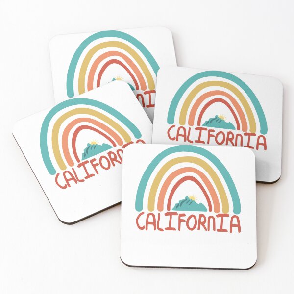 Item preview, California Retro Vintage Rainbow - California Mountain Souvenir - Gift - Hometown - Hiking - Nature designed and sold by HappyTees Lab.