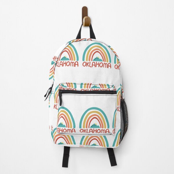 Item preview, Oklahoma Retro Vintage Rainbow - Oklahoma Mountain Souvenir - Gift - Hometown - Hiking - Nature designed and sold by HappyTees Lab.