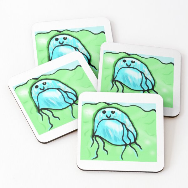 Item preview, Green jellyfish designed and sold by Coffeemerc117.