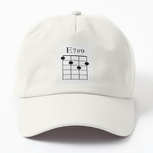 Jimi Hendrix Guitar Chord E7#9 Dad Hat
