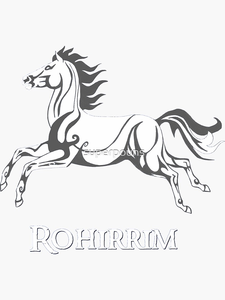 Lady of Rohan  Sticker for Sale by TanjaKosta