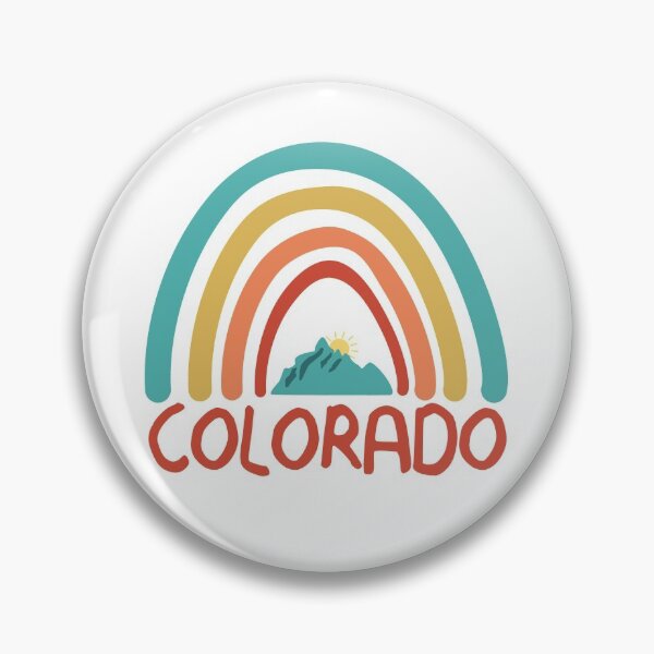 Item preview, Colorado Retro Vintage Rainbow - Colorado Mountain Souvenir - Gift - Hometown - Hiking - Nature designed and sold by HappyTees Lab.
