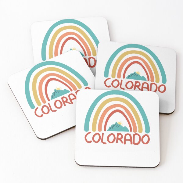Item preview, Colorado Retro Vintage Rainbow - Colorado Mountain Souvenir - Gift - Hometown - Hiking - Nature designed and sold by HappyTees Lab.