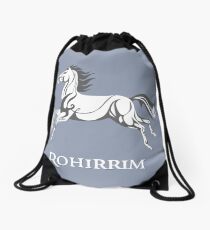 White horse of Rohan Drawstring Bag