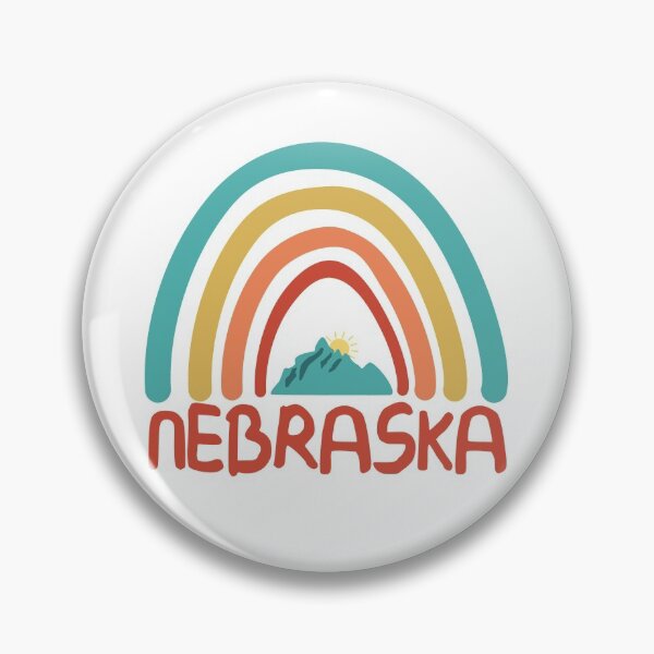 Item preview, Nebraska Retro Vintage Rainbow - Nebraska Mountain Souvenir - Gift - Hometown - Hiking - Nature designed and sold by HappyTees Lab.
