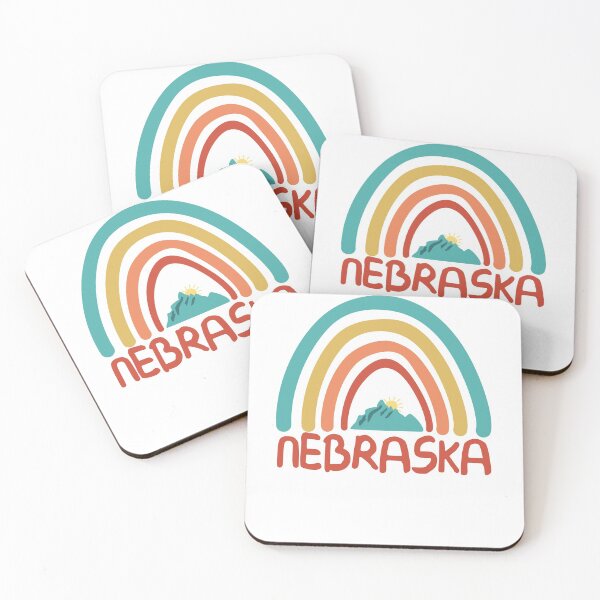 Item preview, Nebraska Retro Vintage Rainbow - Nebraska Mountain Souvenir - Gift - Hometown - Hiking - Nature designed and sold by HappyTees Lab.