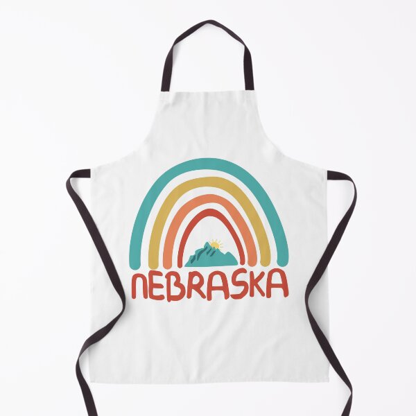 Artikelvorschau, Nebraska Retro Vintage Rainbow - Nebraska Mountain Souvenir - Geschenk - Heimatstadt - Wandern - Natur entworfen und verkauft von HappyTees Lab.