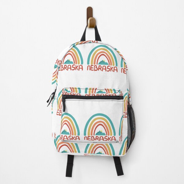 Item preview, Nebraska Retro Vintage Rainbow - Nebraska Mountain Souvenir - Gift - Hometown - Hiking - Nature designed and sold by HappyTees Lab.