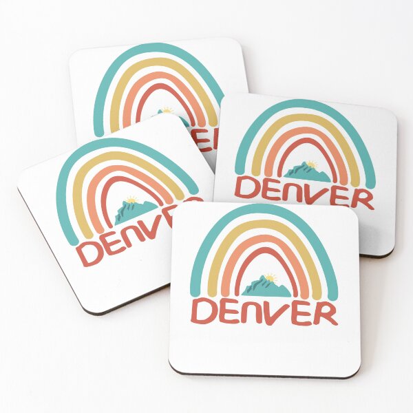 Item preview, Denver Retro Vintage Rainbow - Denver Colorado Mountain Souvenir - Gift - Hometown - Hiking - Nature designed and sold by HappyTees Lab.