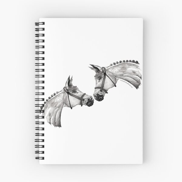 Item preview, Greyscale Reaching Horses Watercolour Design designed and sold by London-Fields.