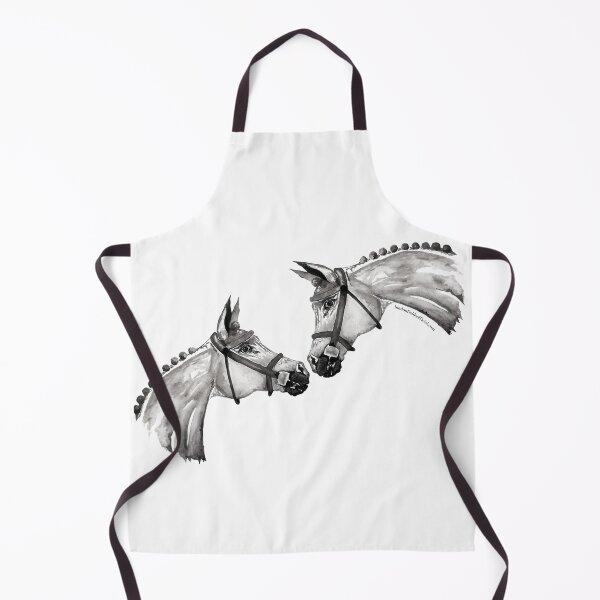 Item preview, Greyscale Reaching Horses Watercolour Design designed and sold by London-Fields.