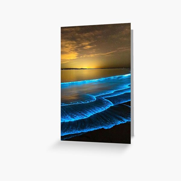 Item preview, Bioluminescent Plankton Ocean Waves , Jervis Bay Australia , aussie designed and sold by Let's Travel.