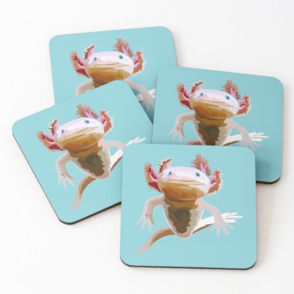 Item preview, A is for Axolotl, Axolotl Illustration – Unique and Charming Aquatic Amphibian Artwork designed and sold by PrettylittlepastelUk.