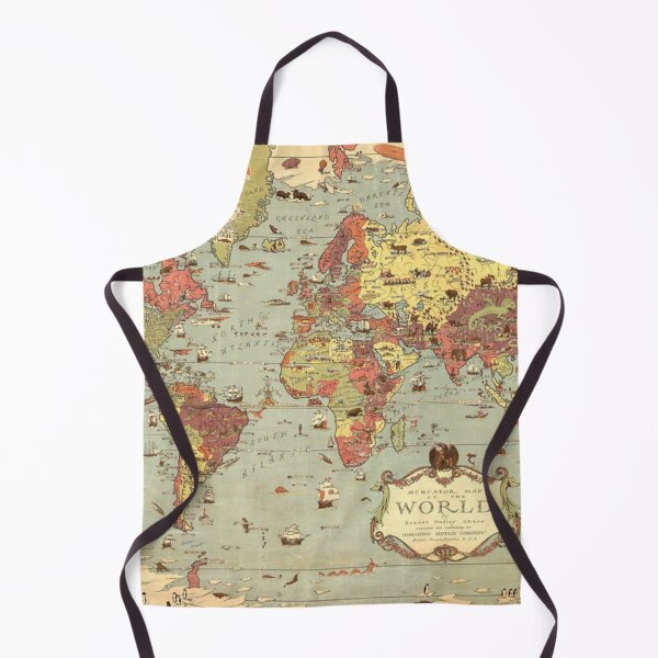 Item preview, Vintage World Map designed and sold by 3leggeddogg.