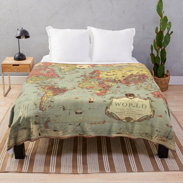 Item preview, Vintage World Map designed and sold by 3leggeddogg.