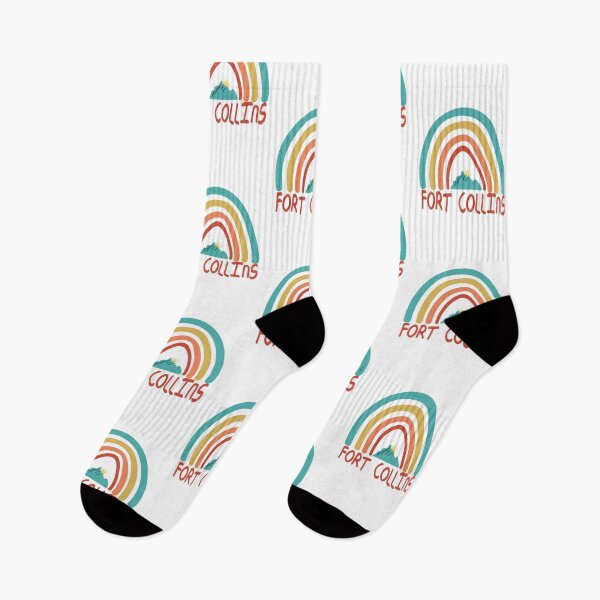 Item preview, Fort Collins Retro Vintage Rainbow - Fort Collins Colorado Mountain Souvenir - Gift - Hometown - Hiking - Nature designed and sold by HappyTees Lab.