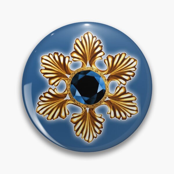 Item preview, Gold Brooch With A Blue Ruby designed and sold by Phantasmal-2-do.