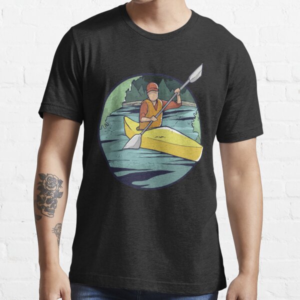 Funny Kayaking Kayak For Men Women Cool American Flag Shirt & Tank Top 