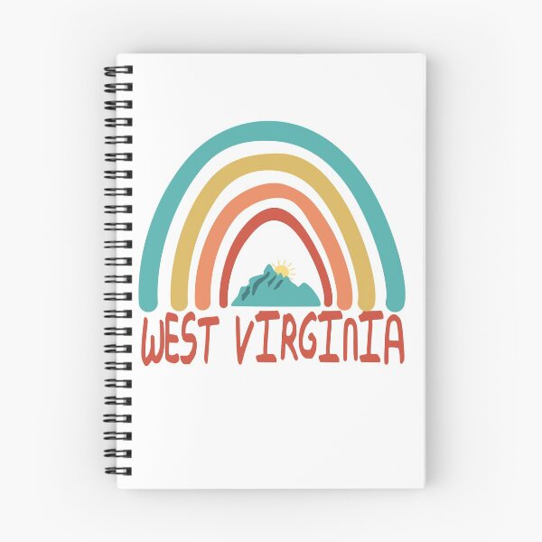Item preview, West Virginia Retro Vintage Rainbow - West Virginia Mountain Souvenir - Gift - Hometown - Hiking - Nature designed and sold by HappyTees Lab.