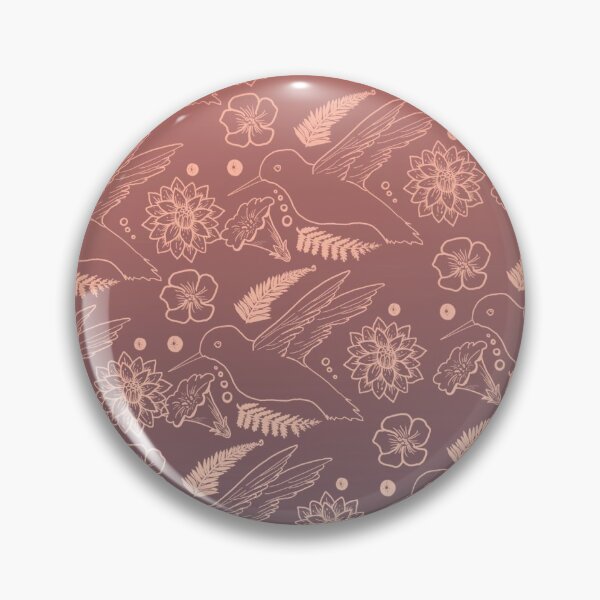 Item preview, Hummingbird Sunrise - Flowers and Ferns designed and sold by Fernheart Designs.