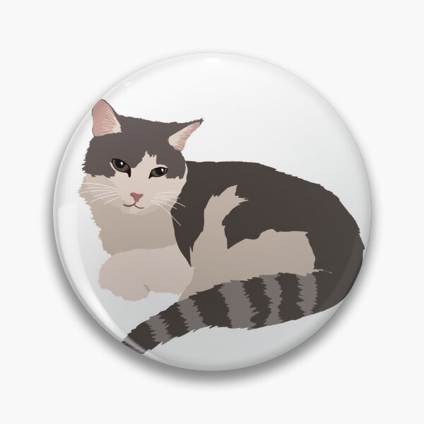 Item preview, Gray and White Cat designed and sold by Milli Co Studio.