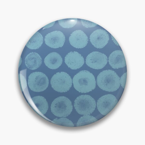 Item preview, Vintage Primitive Style Blue Watercolor Polka Dots Pattern   designed and sold by wenjunior.