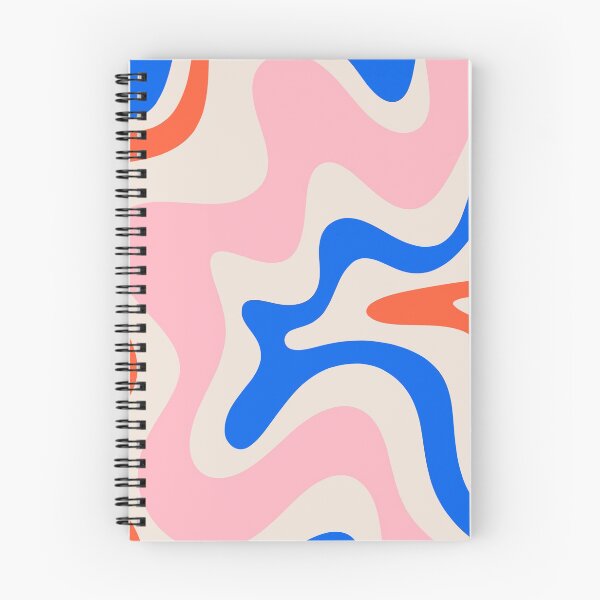 Item preview, Retro Liquid Swirl Abstract Pattern Square Pink, Orange, and Royal Blue designed and sold by kierkegaard.