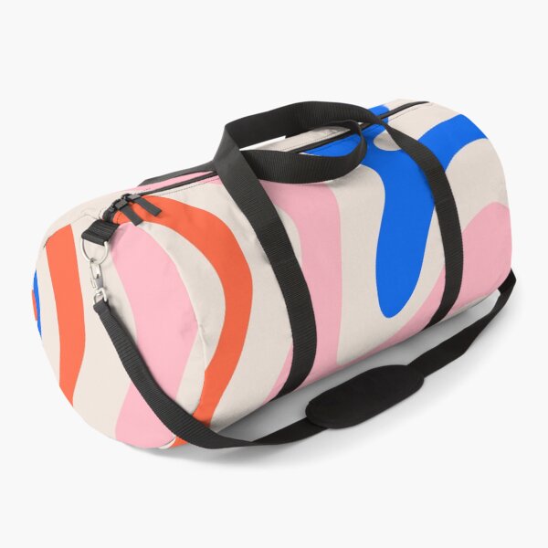 Item preview, Retro Liquid Swirl Abstract Pattern Square Pink, Orange, and Royal Blue designed and sold by kierkegaard.