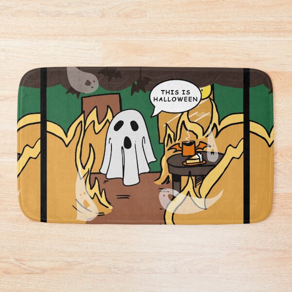 Item preview, This Is Fine Halloween Edition designed and sold by BubblePieces.