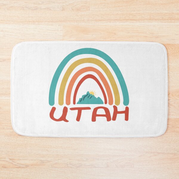 Item preview, Utah Retro Vintage Rainbow - Utah Mountain Souvenir - Gift - Hometown - Hiking - Nature designed and sold by HappyTees Lab.