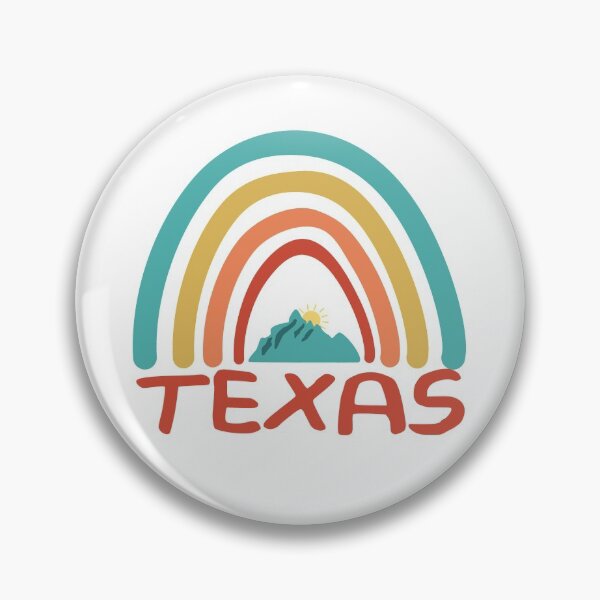 Item preview, Texas Retro Vintage Rainbow - Texas Mountain Souvenir - Gift - Hometown - Hiking - Nature designed and sold by HappyTees Lab.