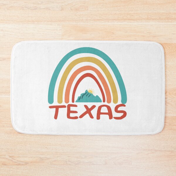 Item preview, Texas Retro Vintage Rainbow - Texas Mountain Souvenir - Gift - Hometown - Hiking - Nature designed and sold by HappyTees Lab.