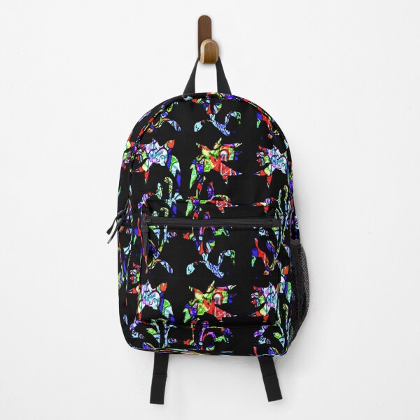Item preview, Colourful Psychedelic Fire Bird (black background) designed and sold by amoribella-blue.