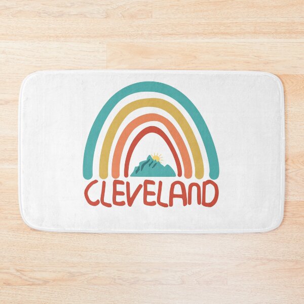 Item preview,  Cleveland Retro Vintage Rainbow - Cleveland Ohio Mountain Souvenir - Gift - Hometown - Hiking - Nature designed and sold by HappyTees Lab.