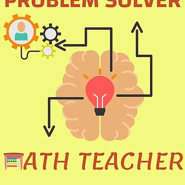 Artwork thumbnail, Problem Solver Math Teacher by Eman4design
