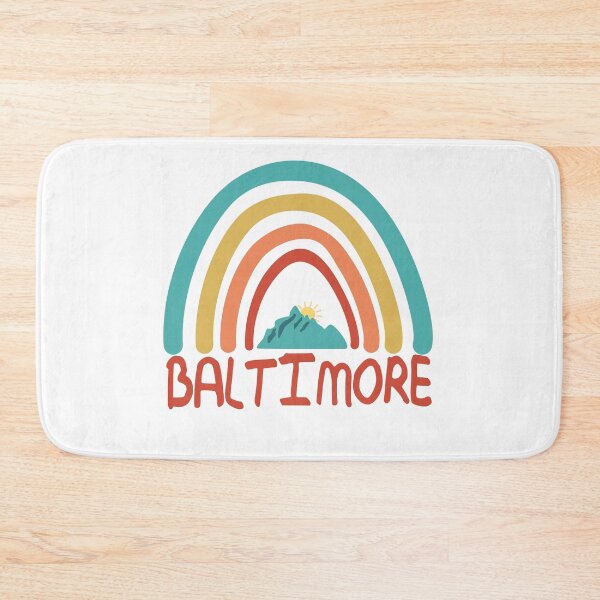 Item preview, Baltimore Retro Vintage Rainbow - Baltimore Maryland Mountain Souvenir - Gift - Hometown - Hiking - Nature designed and sold by HappyTees Lab.