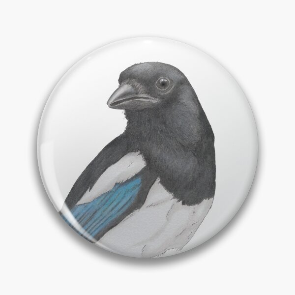 Item preview, Magpie Bird Illustration designed and sold by Philosophyfox.