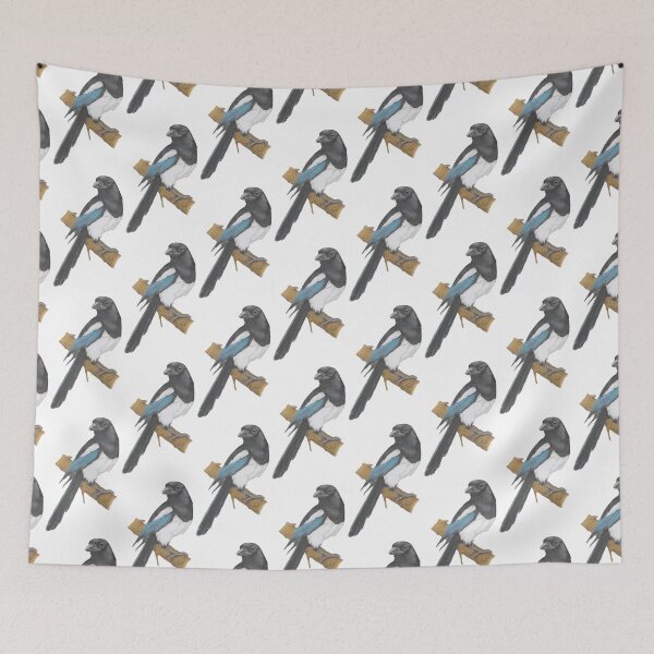 Item preview, Magpie Bird Illustration designed and sold by Philosophyfox.