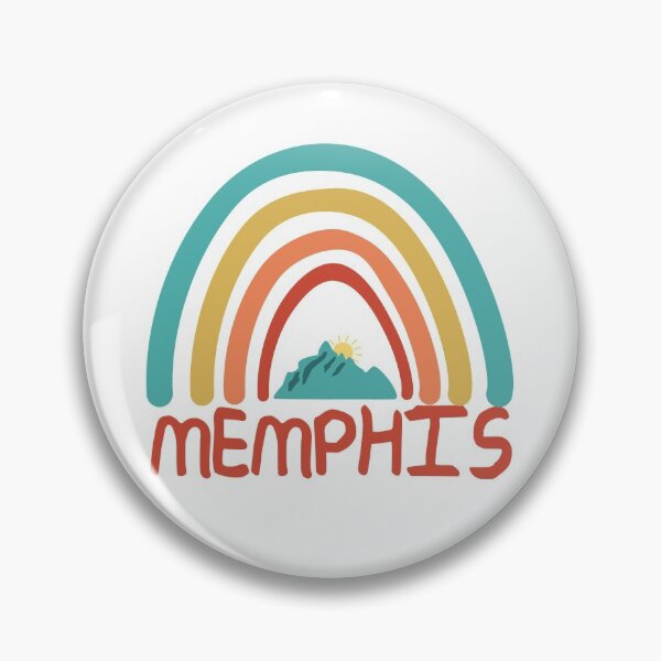 Item preview, Memphis Retro Vintage Rainbow - Memphis Tennessee Mountain Souvenir - Gift - Hometown - Hiking - Nature designed and sold by HappyTees Lab.