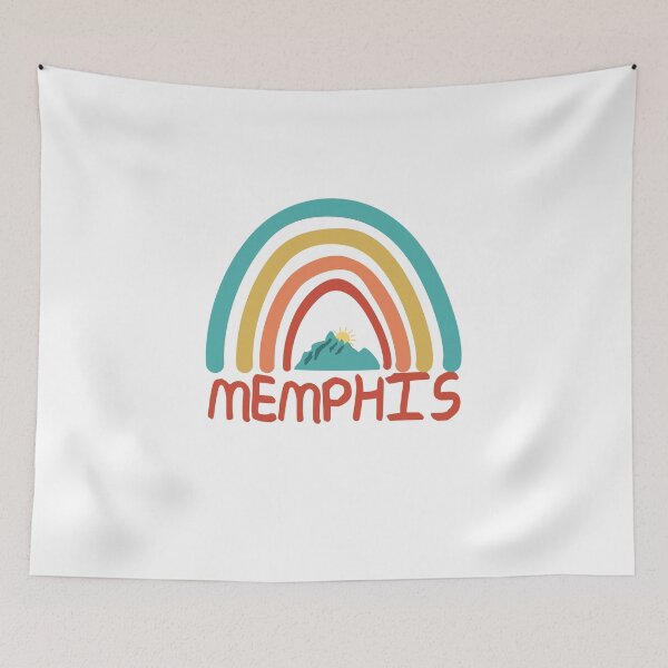 Item preview, Memphis Retro Vintage Rainbow - Memphis Tennessee Mountain Souvenir - Gift - Hometown - Hiking - Nature designed and sold by HappyTees Lab.