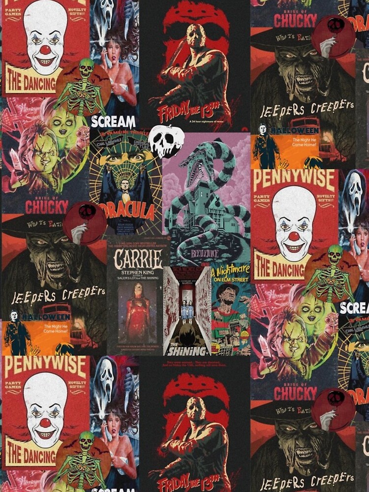 Disover Halloween Horror Movie Collage iPhone Case