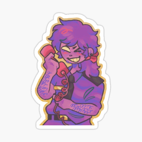 Purple guy Sticker