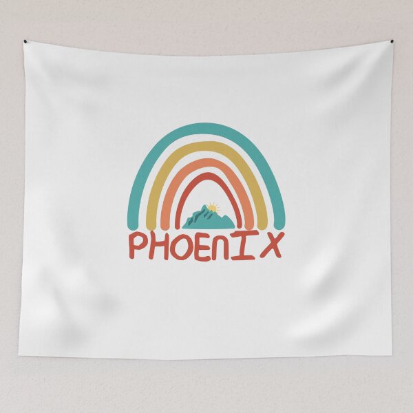 Item preview, Phoenix Retro Vintage Rainbow - Phoenix Arizona Mountain Souvenir - Gift - Hometown - Hiking - Nature designed and sold by HappyTees Lab.
