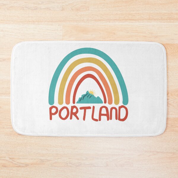 Item preview, Portland Retro Vintage Rainbow - Portland Oregon Mountain Souvenir - Gift - Hometown - Hiking - Nature designed and sold by HappyTees Lab.