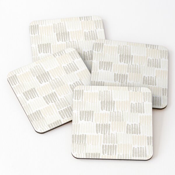 Item preview, Forchetti Pattern Pale Light Neutral Beige White designed and sold by kierkegaard.