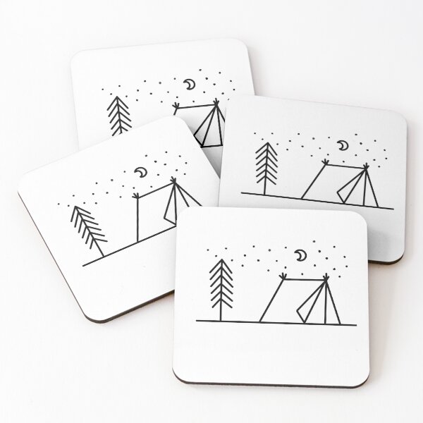 Item preview, Simple Camping Sketch designed and sold by elliebrown1120.
