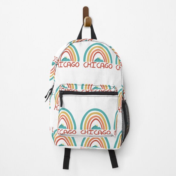 Item preview, Chicago Retro Vintage Rainbow - Chicago Illinois Mountain Souvenir - Gift - Hometown - Hiking - Nature designed and sold by HappyTees Lab.