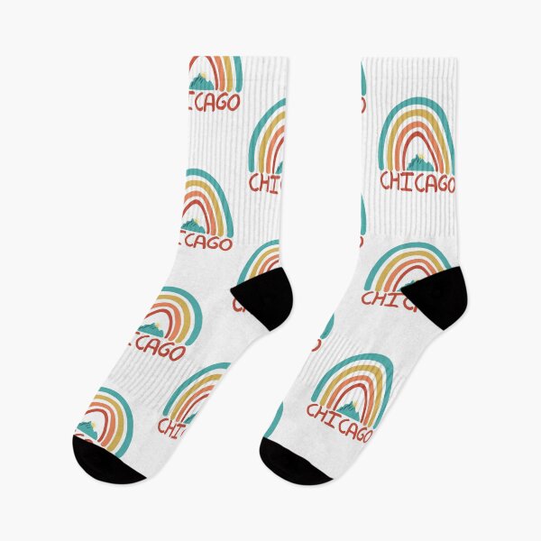 Item preview, Chicago Retro Vintage Rainbow - Chicago Illinois Mountain Souvenir - Gift - Hometown - Hiking - Nature designed and sold by HappyTees Lab.