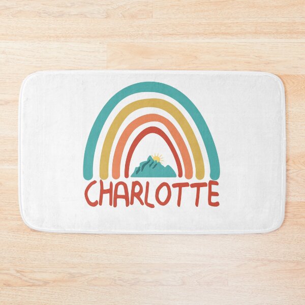 Item preview, Charlotte Retro Vintage Rainbow - Charlotte North Carolina Mountain Souvenir - Gift - Hometown - Hiking - Nature designed and sold by HappyTees Lab.